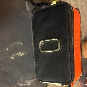 Marc Jacobs Black and Orange Compact Bag
